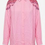 Chemise Rose Fuschia avec Ornements perlés - Collection Orkidia