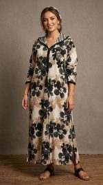 Élégance Florale Beldi : Robe Longue Orkidia – Image 2