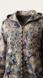 Élégance Brocart : Manteau Beldi Orkidia – Image 3