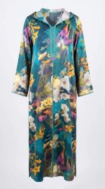Robe Florale Beldi Émeraude