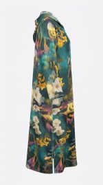 Robe Florale Beldi Émeraude – Image 3