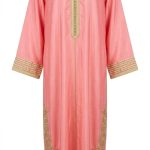Caftan de Soie Brodé 'Nayla' - Orkidia