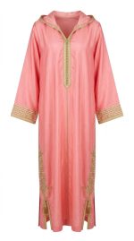 Caftan de Soie Brodé 'Nayla' - Orkidia