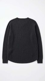 Pull en Maille Texturée Gris Anthracite - Orkidia Fashion – Image 2