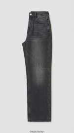 Élégance Discrète : Jean Droit Gris Anthracite – Image 3