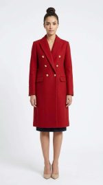 Rouge Passion : Manteau d'Officier Moderne – Image 6