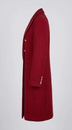 Rouge Passion : Manteau d'Officier Moderne – Image 3