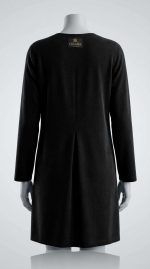 Robe Noire Étoilée - Broderie Artisanale Vale – Image 2