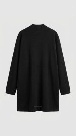 Élégance Fluide : Cardigan Noir Intemporel – Image 2