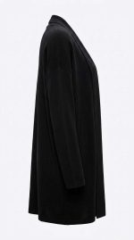 Élégance Fluide : Cardigan Noir Intemporel – Image 3