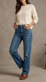 Jean Boyfriend Décontracté – L'Essentiel du Confort Chic – Image 4