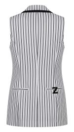 Gilet Sans Manches Zaccia Rayé - Élégance Chic et Moderne – Image 2