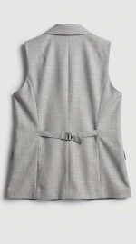 Gilet de Costume Zaccia Gris à Cordon Ajustable – Image 2