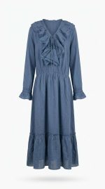 Robe Hatun : L'Élégance Indigo
