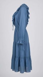 Robe Hatun : L'Élégance Indigo – Image 3
