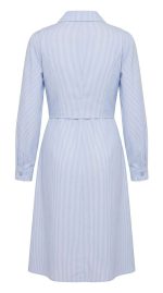 Élégance Rayée : La Robe Cintrée Parfaite – Image 2