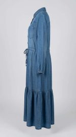 Élégance Décontractée : La Robe en Jean Volants – Image 3