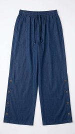 Jean Grande Taille Boutonné Émeraude
