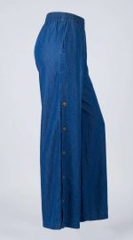 Jean Grande Taille Boutonné Émeraude – Image 3