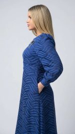 Robe Pablo Bleu Nuit : Élégance Intemporelle – Image 2
