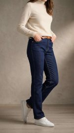 Jean Droit Taille Haute Élégance – L'Intemporel Réinventé – Image 4