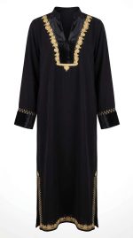 Robe Beldi Noire Étoilée