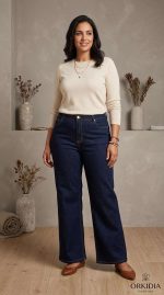 Jean Denim Grande Taille Élégant - Collection Orkidia Fashion – Image 4