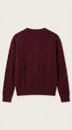 Pull Bordeaux Étoffe Précieuse – Image 2