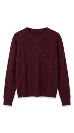 Pull Bordeaux Étoffe Précieuse