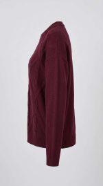 Pull Bordeaux Étoffe Précieuse – Image 3
