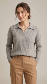Pull Claudine Tressé Élégance Intemporelle – Image 3