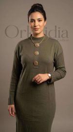 Robe Dori Olive : Élégance Discrète – Image 4