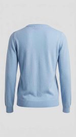Pull en Cachemire Doux Bleu Ciel pour Femme – Image 2