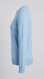 Pull en Cachemire Doux Bleu Ciel pour Femme – Image 3