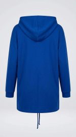 Sweat-shirt Long à Zip Bleu Oversize - Style Moderne | Orkidia Fashion – Image 2