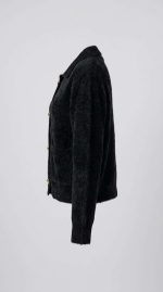 Élégance Texturée : Cardigan Court en Maille Douce – Image 3