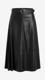 Jupe en Cuir Sophisticata : Élégance Intemporelle