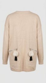 Élégance Texturée : Pull Zippé Raffiné – Image 2