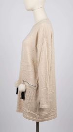 Élégance Texturée : Pull Zippé Raffiné – Image 3