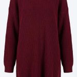 Élégance Borgogne : Pull Texturé Ample