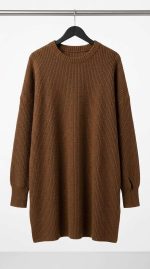 Élégance Douce : Pull Ample en Laine Camel
