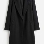 Élégance Nocturne : Manteau Noir Sophistiqué