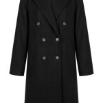 Manteau long classique noir pour femme de la collection Orkidia Fashion Nador