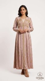Robe Beldi Orkidia : Broderie d'Exception