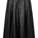 Jupe en Cuir Noir Sophisticata