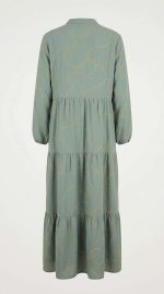 Émeraude Enchantée : Robe Broderie Artisanale – Image 2