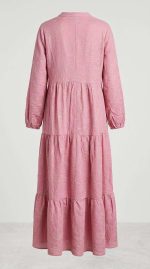 Robe Rose Éclosion Brodé – Image 2