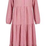 Robe Rose Éclosion Brodé
