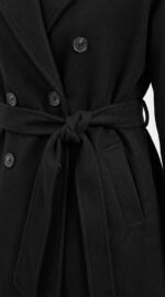 Manteau noir portee studio - Orkidia Fashion Nador