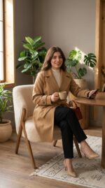 Manteau camel lifestyle - Orkidia Fashion Nador